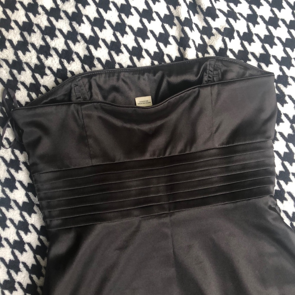 WHBM black satin dress - Picture 5 of 6